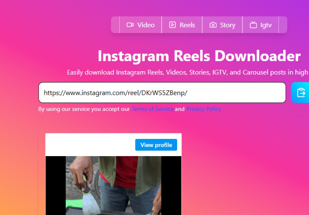 Paste the link